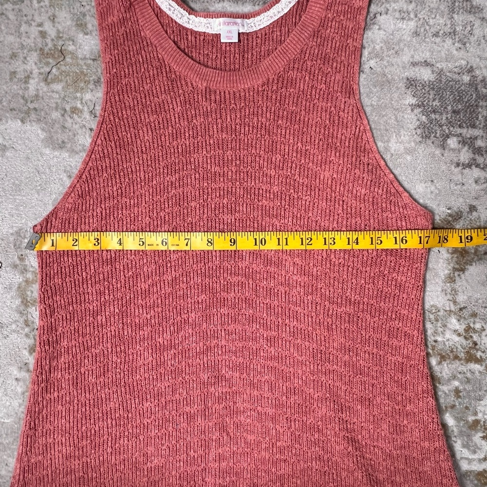 Xhilaration Coral Knit Top - Picture 5 of 7